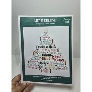 Imaginating Let's Believe Cross Stitch Pattern Christmas